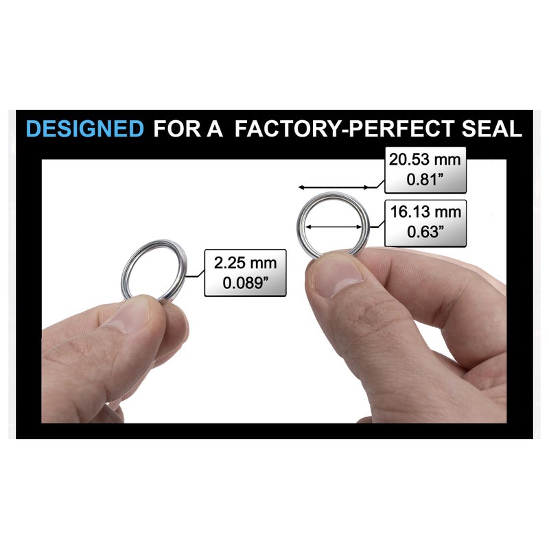 PRIME AVE Aluminium Oil Drain Plug Gaskets - 16mm Crush Washer for Leak Proof Sealing - Durable & Reliable Oil Plug Washer - Compatible with Subaru Part# 803916010 (Pack of 15) - Image 5